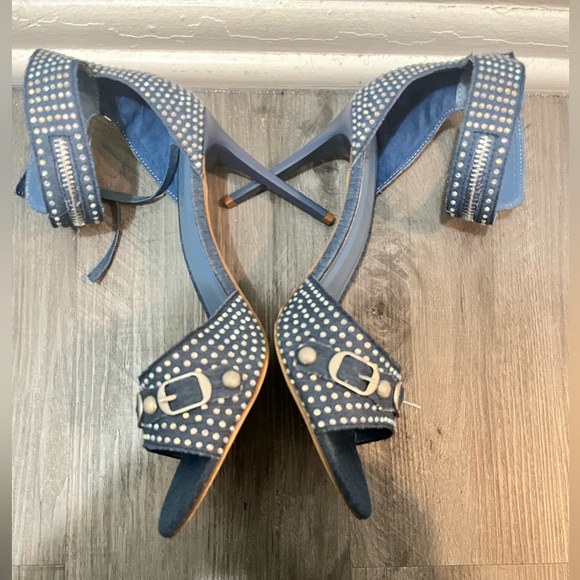 Denim Iridescent Open Toe - Picture 2 of 5